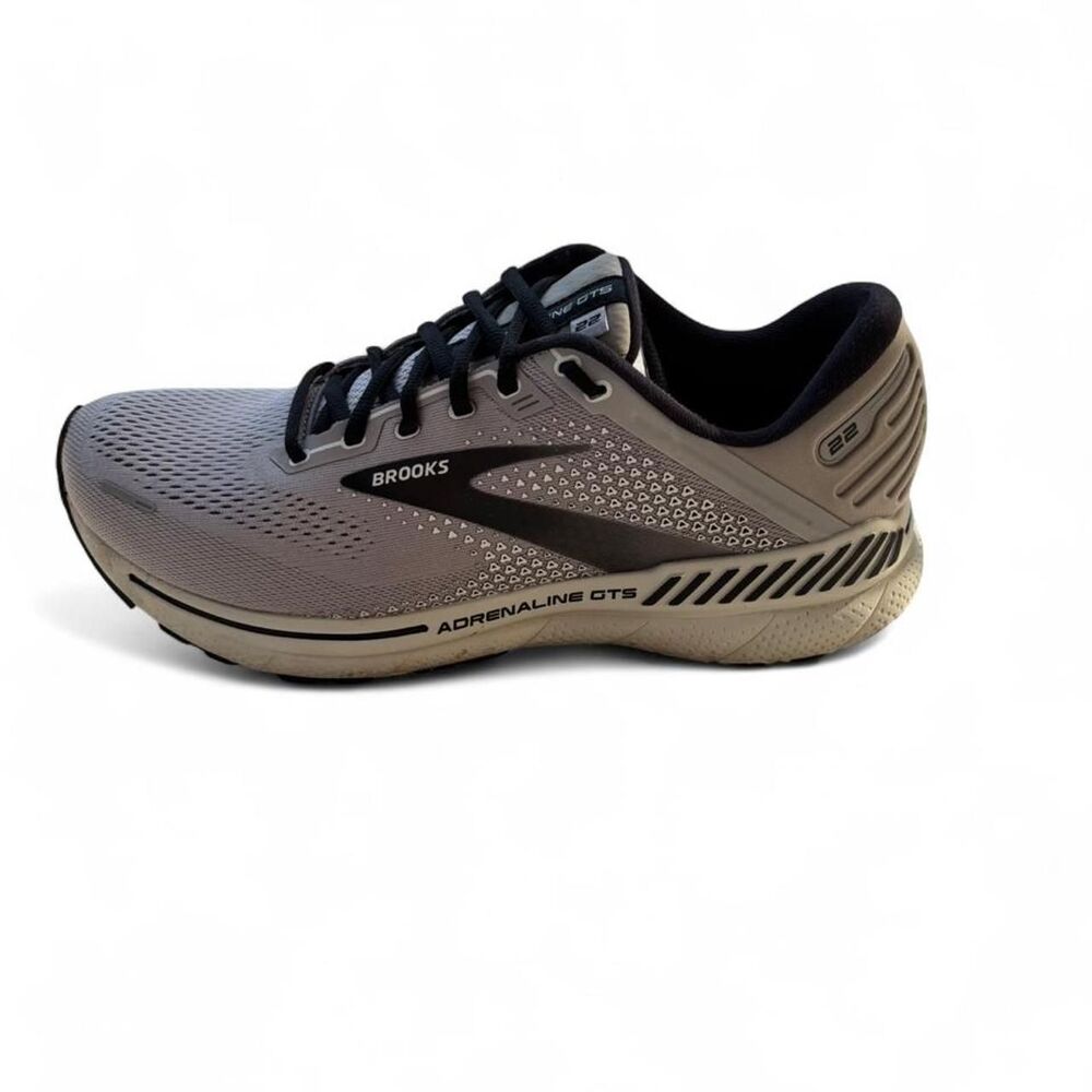 Brooks Adrenaline GTS 22 Mens Running Shoes Gray Black 11 Wide (2E)